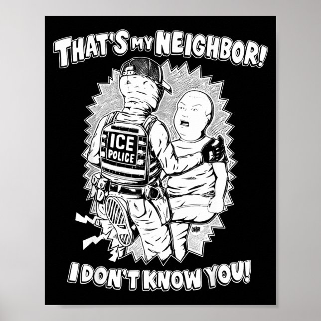 Affiche That's My Neighbor I Don't Know You  (Devant)