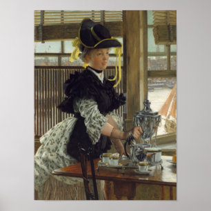 Affiche Thé 1872 (huile sur bois)