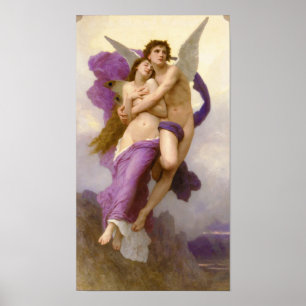 Affiche The abduction of Psyche - William Bouguereau