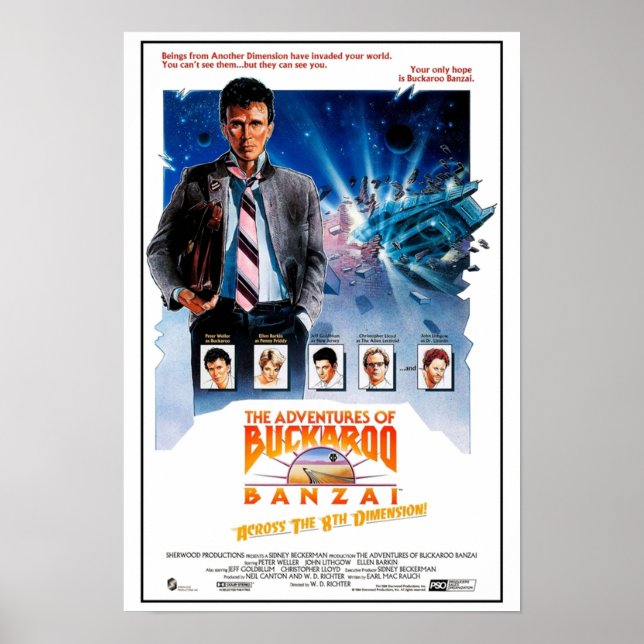 Affiche The Adventures of Buckaroo Banzai 1984 (Devant)