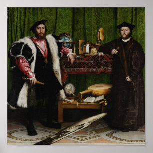 Affiche The Ambassadors - Hans Holbein the Younger - 1533
