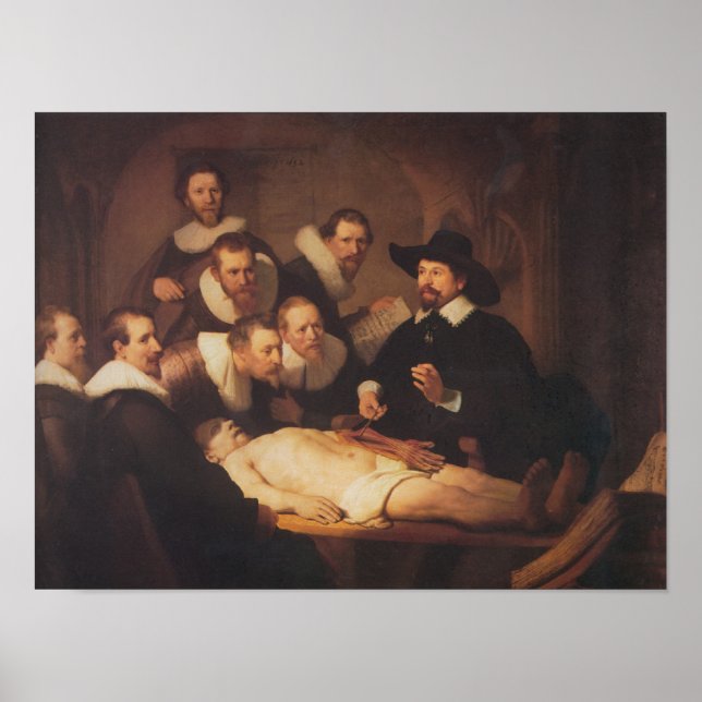 Affiche The Anatomy Lecture Of Dr. Nicholaes Tulp (Devant)