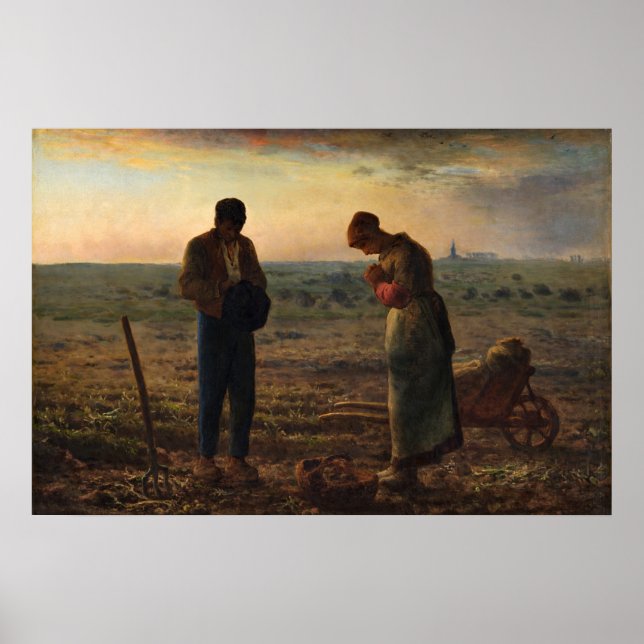 Affiche The Angelus by Jean-Francois Millet (Devant)
