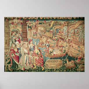 Affiche The Arrival of Vasco da Gama in Calcutta