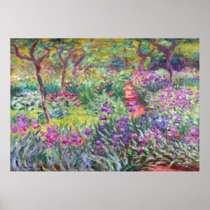 Affiche The Artist’s Garden in Giverny by Claude Monet