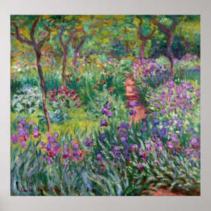 Affiche The Artist's Garden at Giverny by Claude Monet