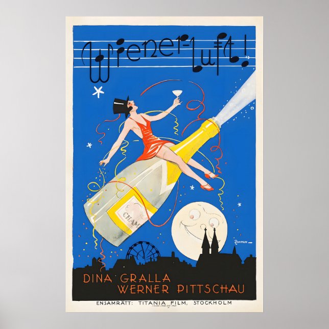 Affiche The Ballet Archduke, Wiener Luft (1926) Austrian (Devant)