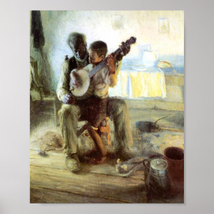 Affiche The Banjo Lesson By Henry Ossawa Tanner