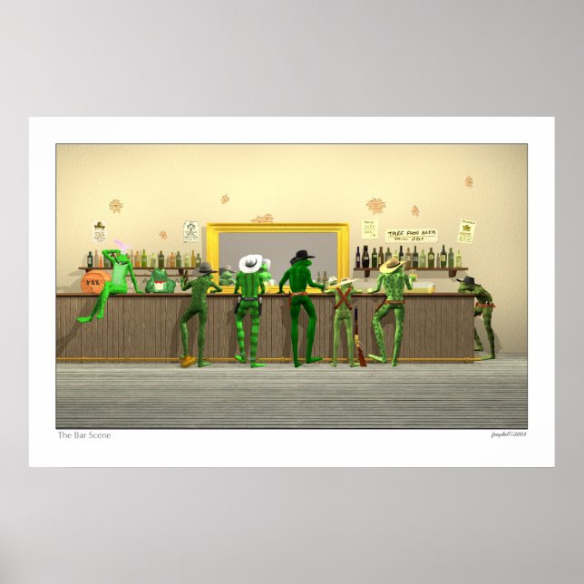 Affiche The Bar Scene 3D (Devant)