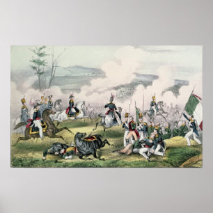 Affiche The Battle of Palo Alto, California, 8th May 1846