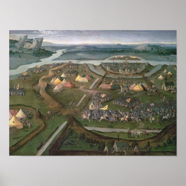 Affiche The Battle of Pavia in 1525, c.1530 (Devant)