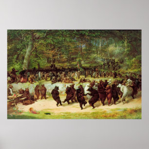 Affiche The Bear Dance by William Holbrook Beard