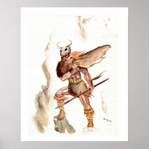 Affiche "The Berserker" - Aquarelle de Tracy Lesch