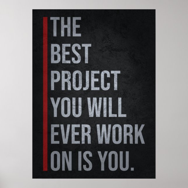 Affiche The Best Project Is YOU (Devant)