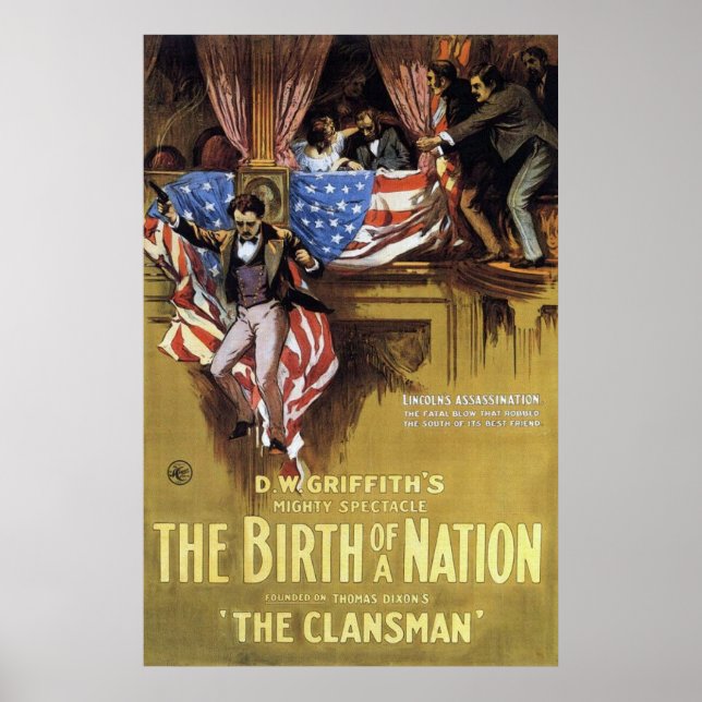 Affiche The Birth Of A Nation 1915 (Devant)