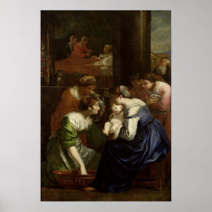 Affiche The Birth of the Virgin, c.1620