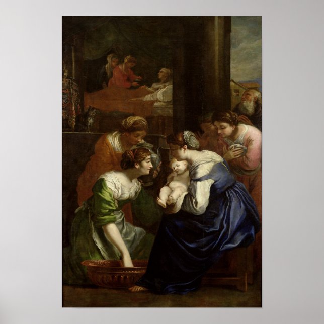 Affiche The Birth of the Virgin, c.1620 (Devant)