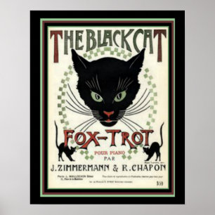 Affiche "The Black Cat Fox Trot" 16 x 20 Imprimer