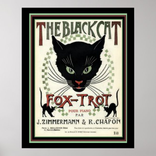 Affiche "The Black Cat Fox Trot" 16 x 20 Imprimer (Devant)