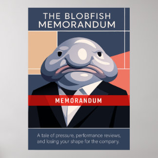 Affiche The Blobfish Memorandum Art