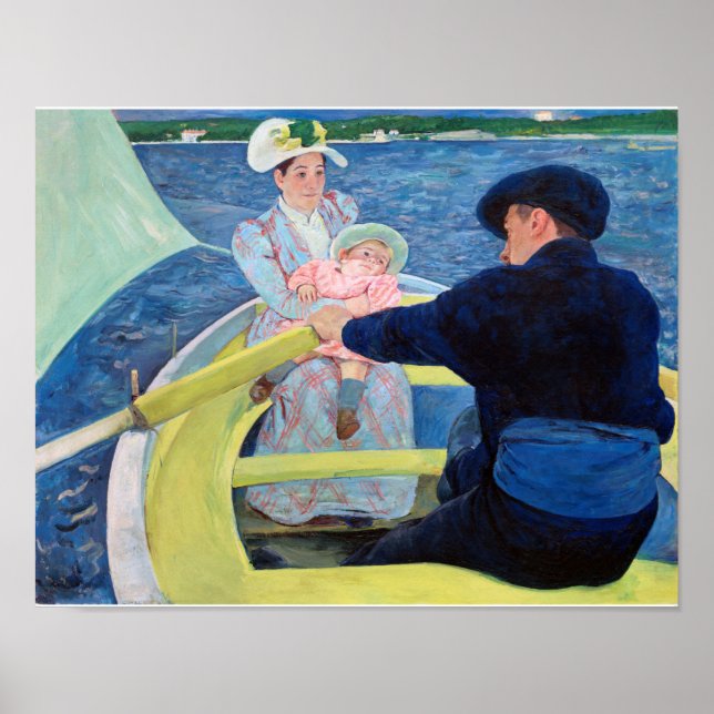Affiche The Boating Party, Mary Cassatt (Devant)