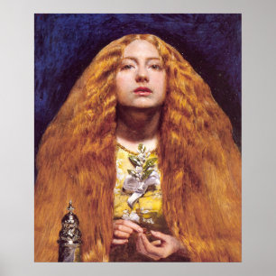 Affiche The Bridesmaid, vers 1851 par John Everett Millais