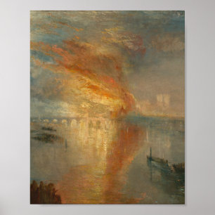 Affiche The Burning of the Houses of Parliament - Turner