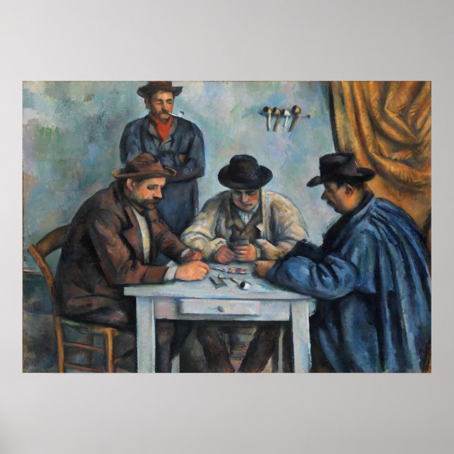 Affiche The Card Players by Paul Cezanne (Devant)