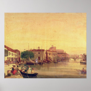 Affiche The Careenage, Bridgetown, Barbados, c.1848