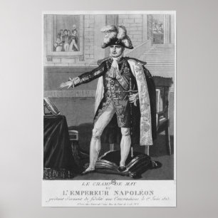 Affiche The 'Champ de Mai' or Emperor Napoleon I
