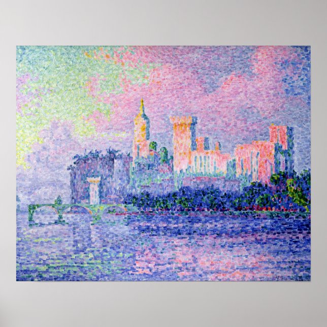 Affiche The Chateau des Papes, Avignon, 1900 (Devant)