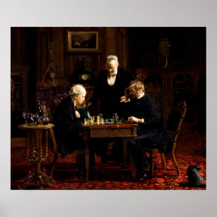 Affiche The Chess Players by Thomas Eakins