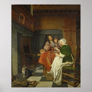 Affiche The Chess Players, c.1670