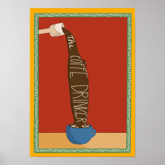 Affiche The Coffe Drinker - Illustration