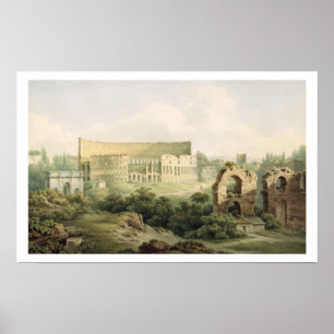 Affiche The Colosseum, Rome, 1802 (w/c over graphite on wo