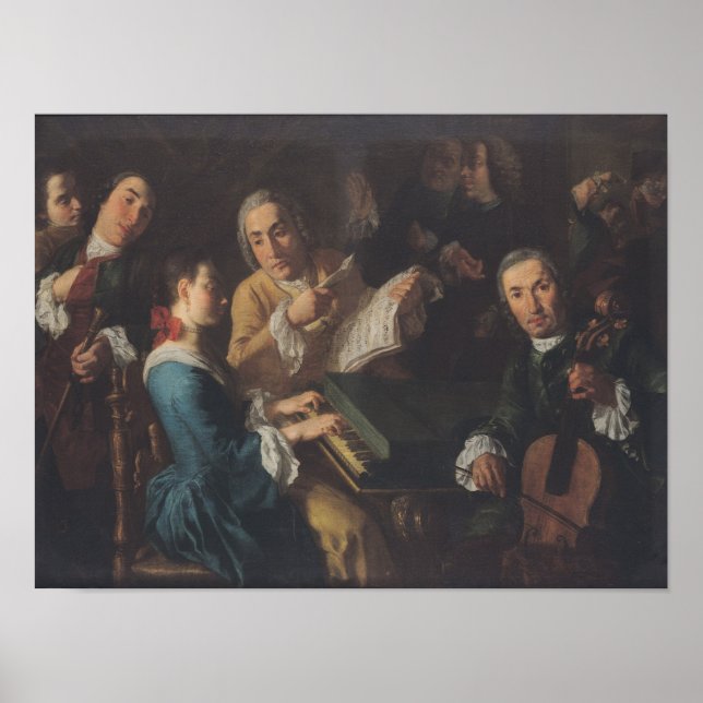 Affiche The Concert, c.1755 (Devant)