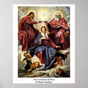 Affiche The Coronation Of Mary By Diego Velazquez