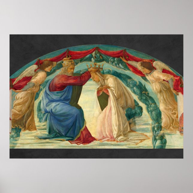 Affiche The Coronation of the Virgin by Filippino Lippi (Devant)