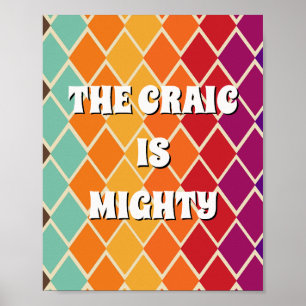 Affiche The craic is mighty inspirée des années 70