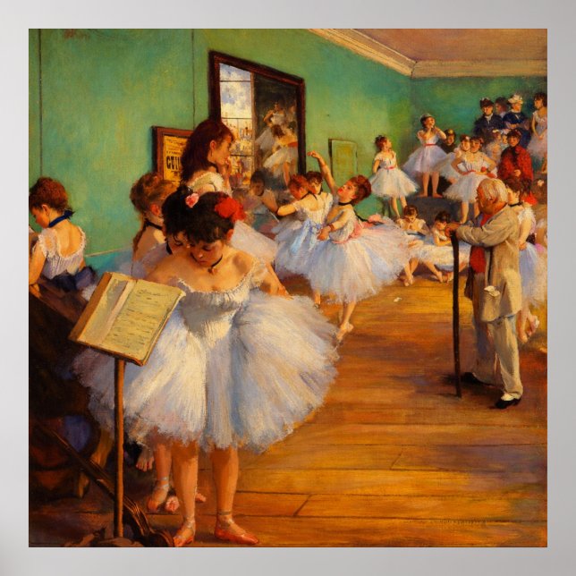 Affiche The Dance Class by Edgar Degas (Devant)