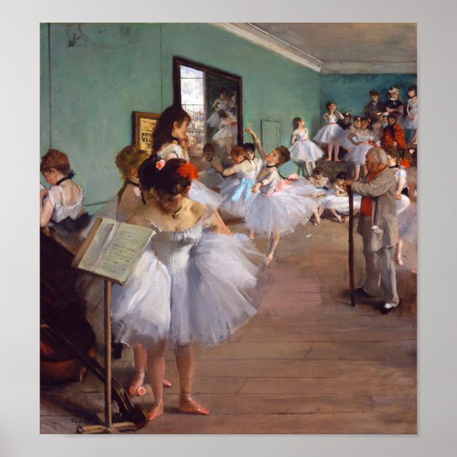 Affiche The Dance Class, Edgar Degas (Devant)