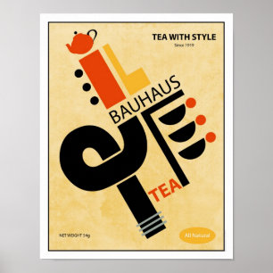 Affiche Thé de Bauhaus