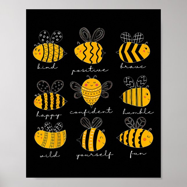 Affiche Thé de la bonté positive courageuse heureuse confi (Devant)