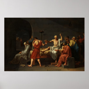 Affiche The Death of Socrates, Jacques-Louis David 