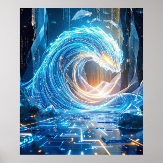 Affiche The Digital Maelstrom: Gateway to Cyber Infinity
