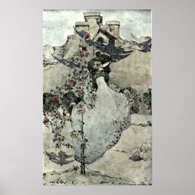 Affiche The Dove-Cot By The Sea par Jessie King (1905) (Devant)