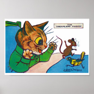 Affiche The Dreamland Mascot, Louis Wain