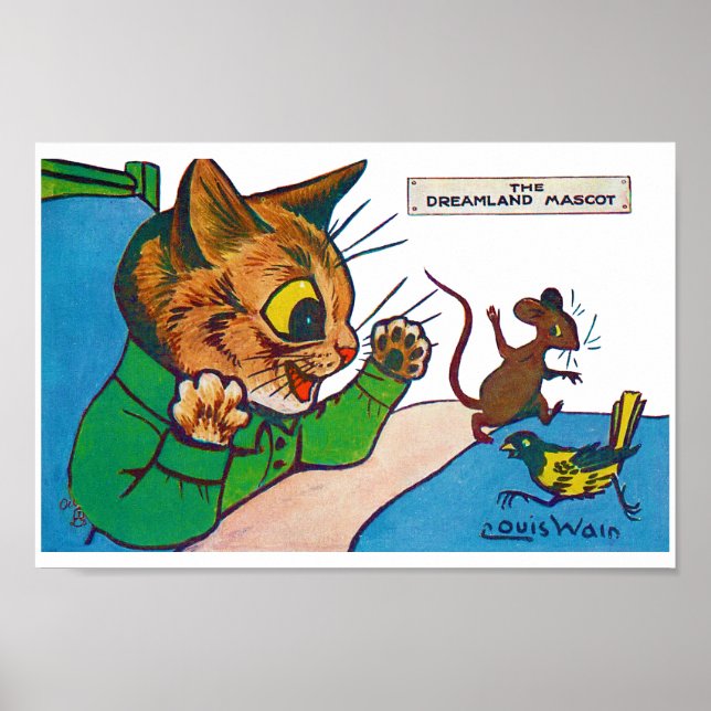 Affiche The Dreamland Mascot, Louis Wain (Devant)