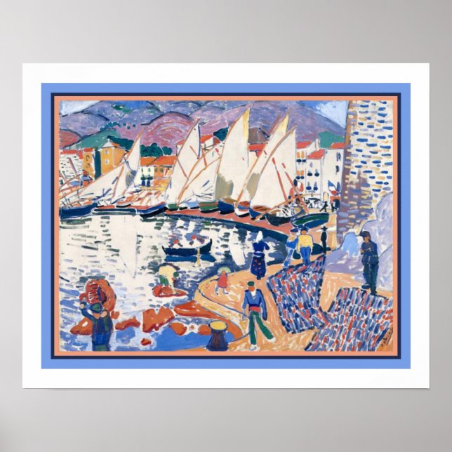 Affiche "The Drying Sails" by Andre Derain ca. 1905 (Devant)
