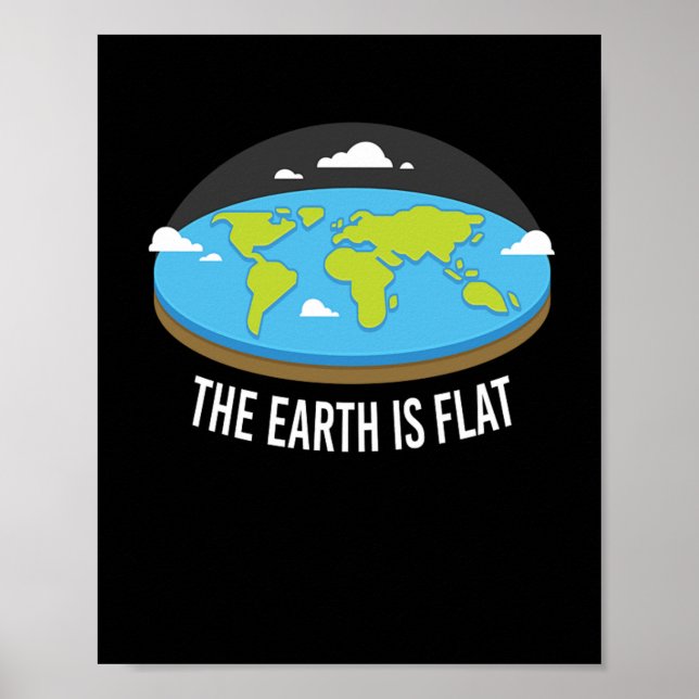 Affiche The Earth Is Flat Earthers (Devant)
